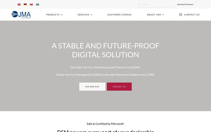 Screenshot of jma-dsm.co.uk