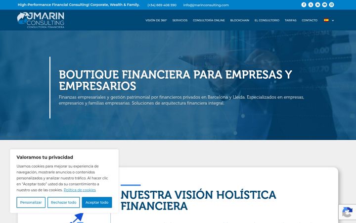 Screenshot of jmarinconsulting.com
