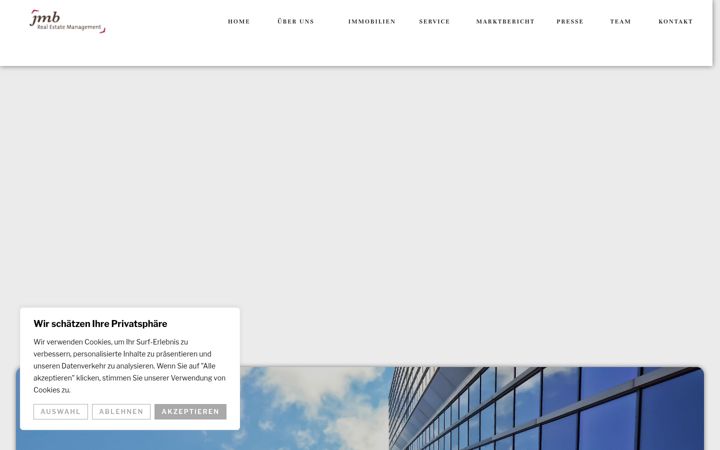 Screenshot of jmb-realestate.ch