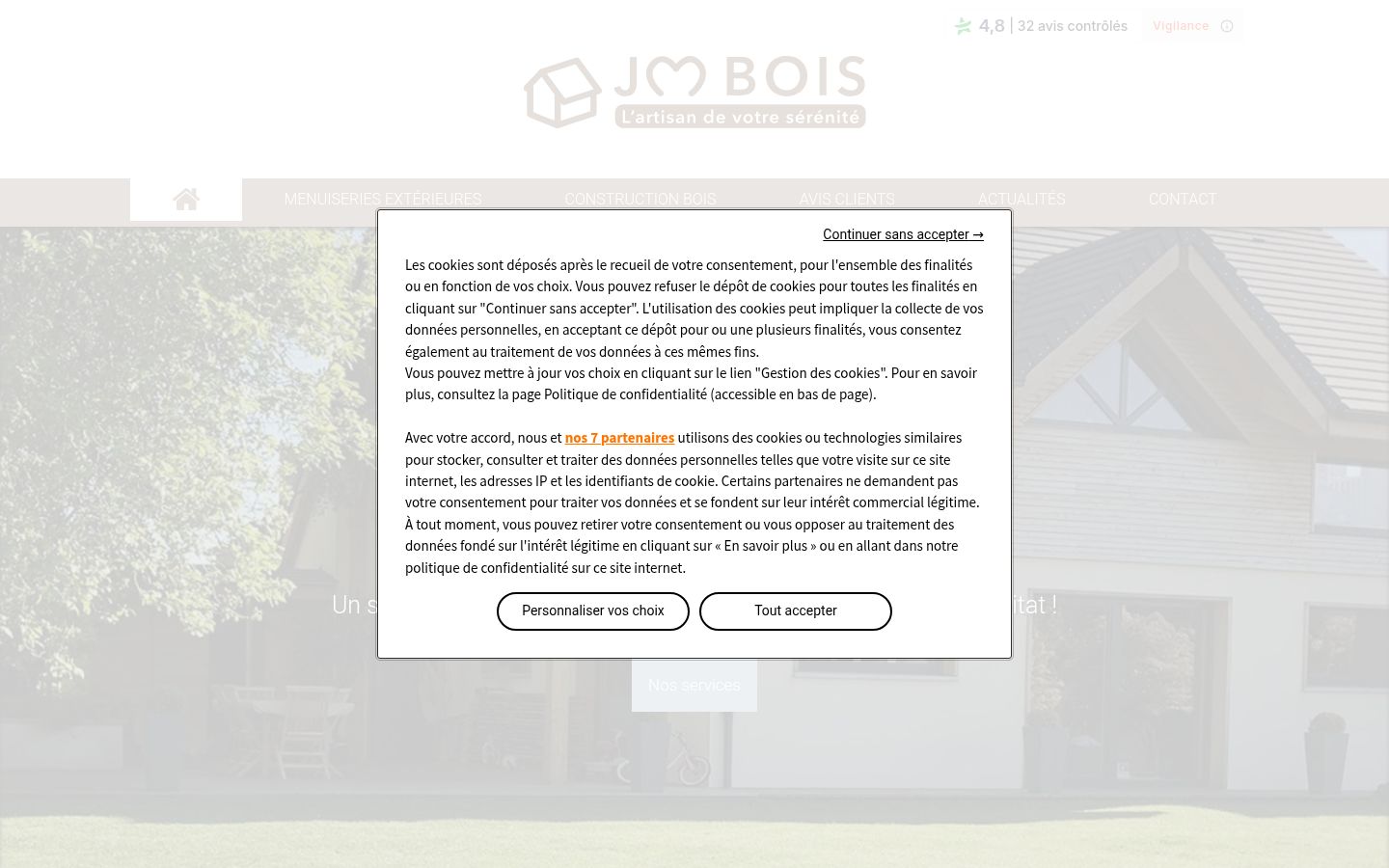 Screenshot tal-banner tal-kunsens muri qabel kwalunkwe interazzjoni