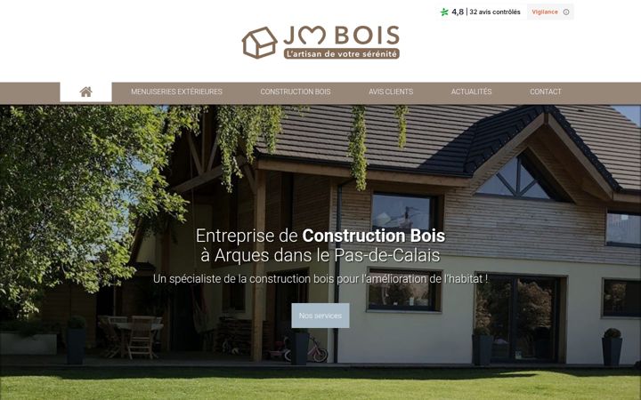 Screenshot of jmbois.fr