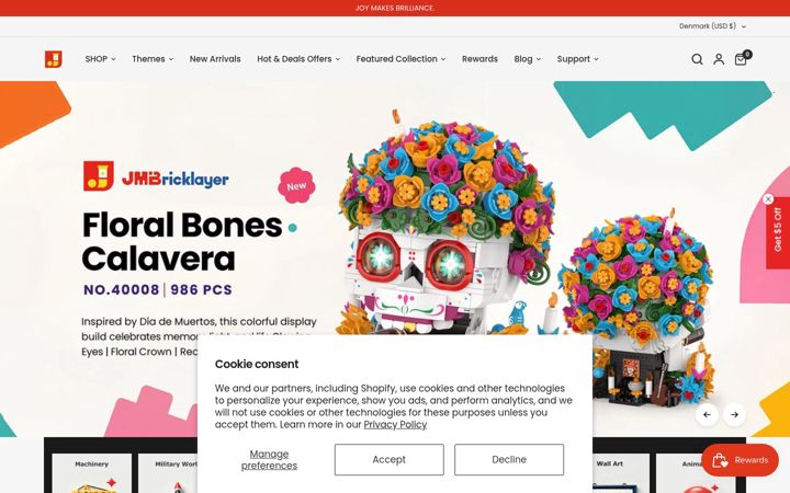 Screenshot of jmbricklayer.com