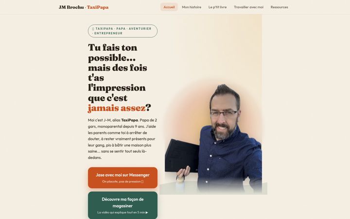 Screenshot of jmbrochu.com