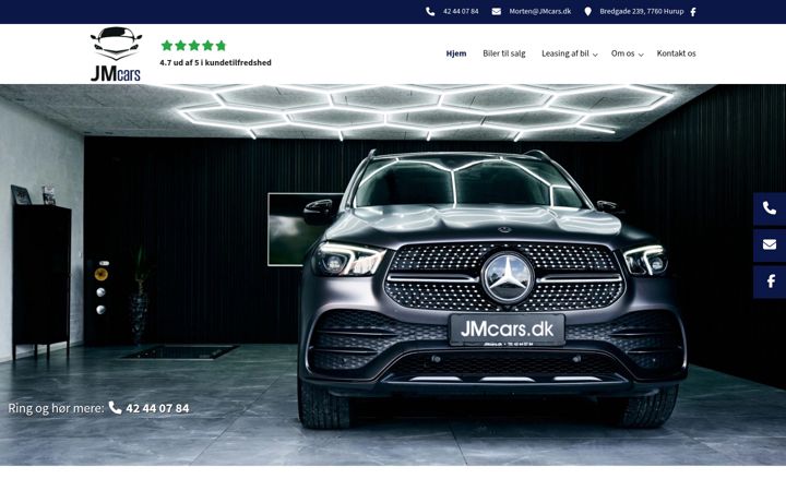 Screenshot of jmcars.dk