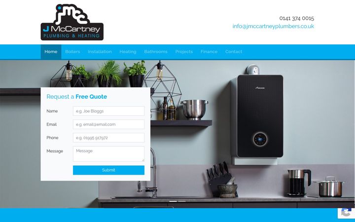 Screenshot of jmccartneyplumbers.co.uk