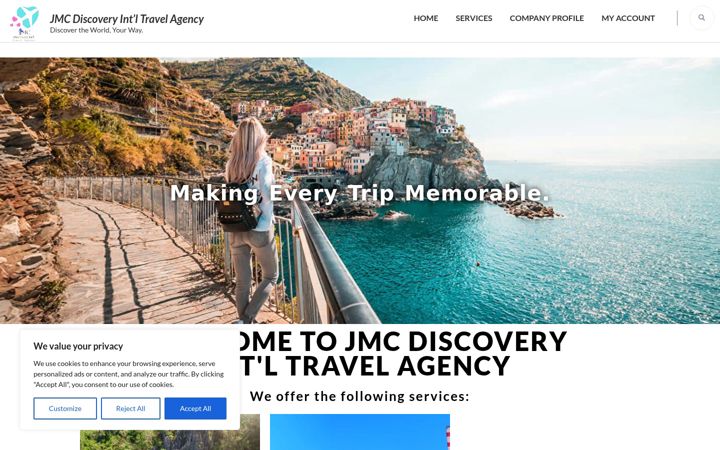 Screenshot of jmcdiscovery.com