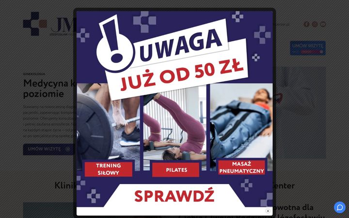 Zrzut ekranu jmcenter.pl