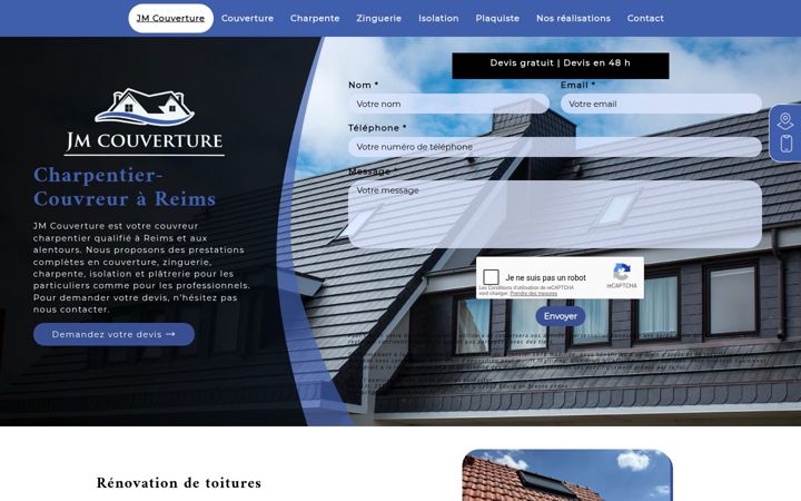 Screenshot of jmcouverture.fr