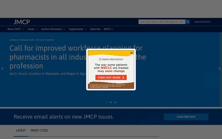 Screenshot of jmcp.org