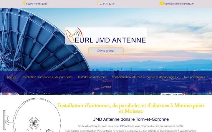 Screenshot of jmd-antenne82.fr