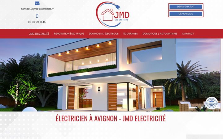Screenshot of jmd-electricite.fr