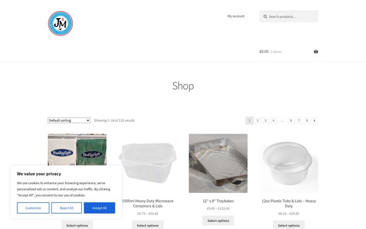 Screenshot of jmdelisupplies.co.uk