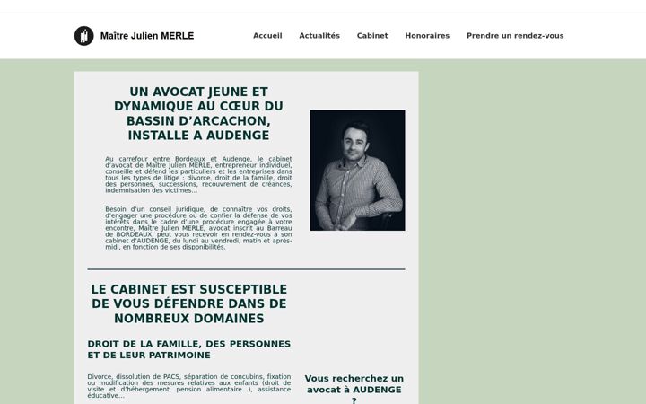 Screenshot stránky jmerle-avocat.fr