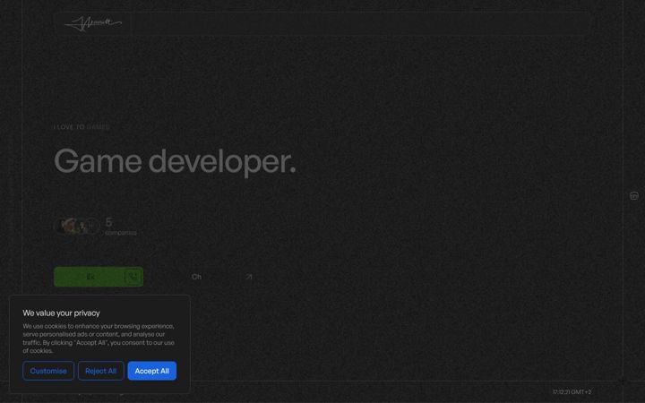 Screenshot of jmerritt.uk