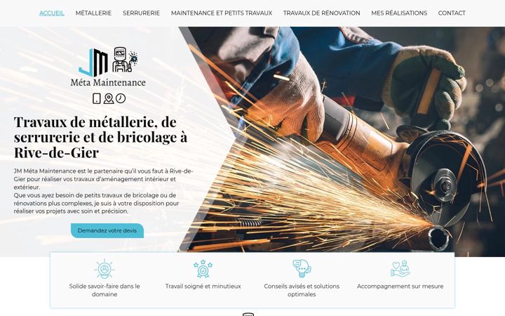 Screenshot of jmetamaintenance.fr