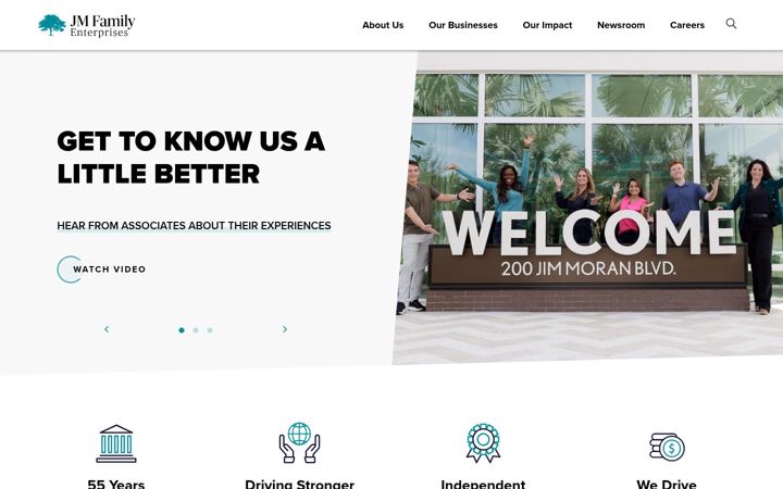 Screenshot of jmfamily.com