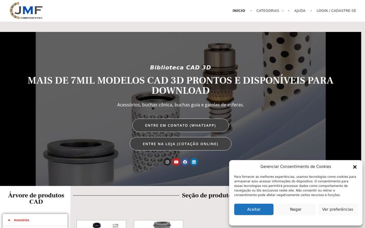 Screenshot of jmfcomponentescad.com