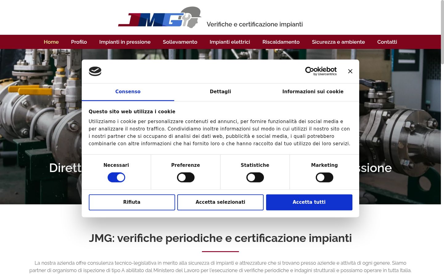 Captură de ecran a bannerului de consimțământ afișat înainte de orice interacțiune