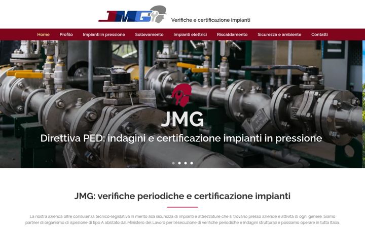 Screenshot of jmg-verificheimpianti.it