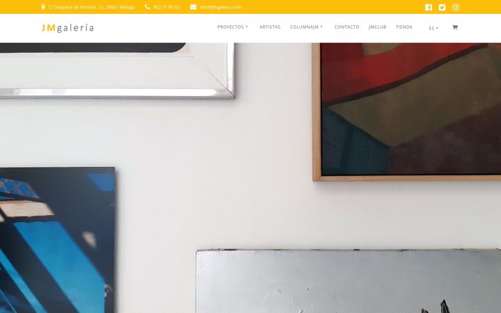 Screenshot of jmgaleria.com