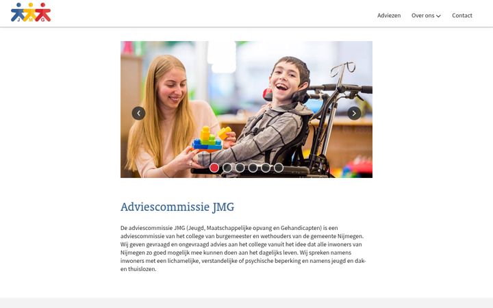 Screenshot of jmgnijmegen.nl