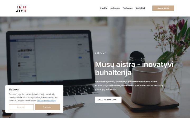 Screenshot of jmi.lt