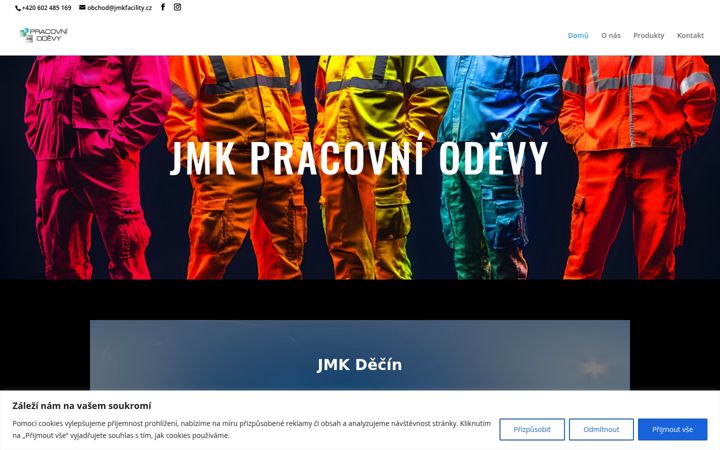 Screenshot of jmkfacility.cz