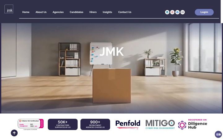 Screenshot of jmkgroupuk.com