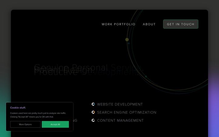 Screenshot of jmkriz.com
