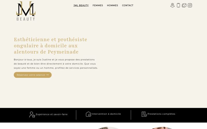 Screenshot of jmlbeauty.fr