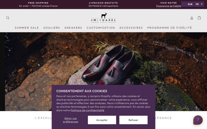 Screenshot of jmlegazel.com