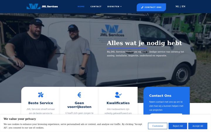 Screenshot of jmlservices.nl