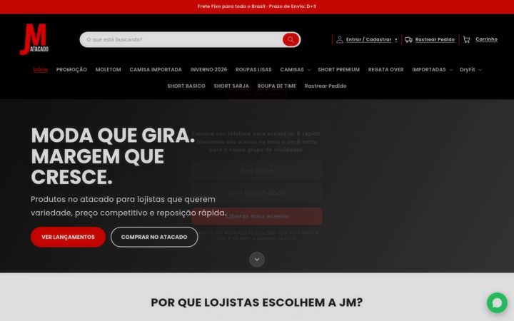 Screenshot of jmmultimarcaspbi.com.br