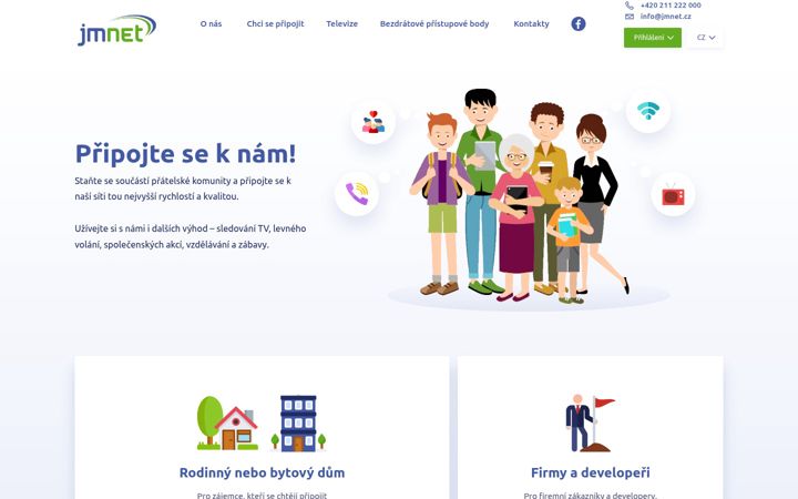 Screenshot of jmnet.cz