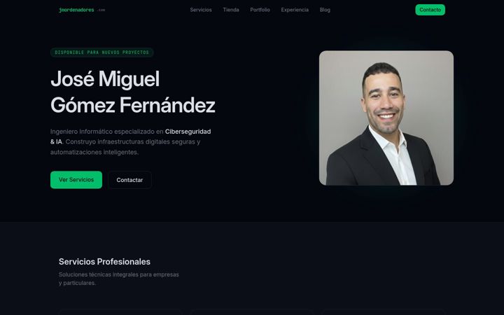 Screenshot of jmordenadores.com