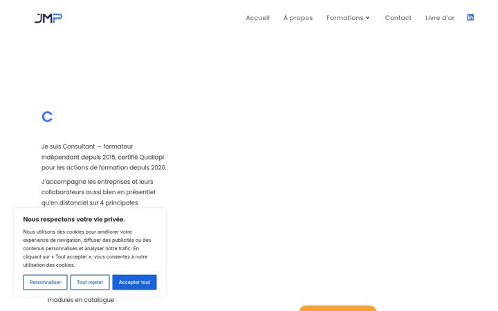 Screenshot of jmp-formation.eu