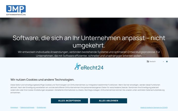 Screenshot of jmp-softwareentwicklung.de