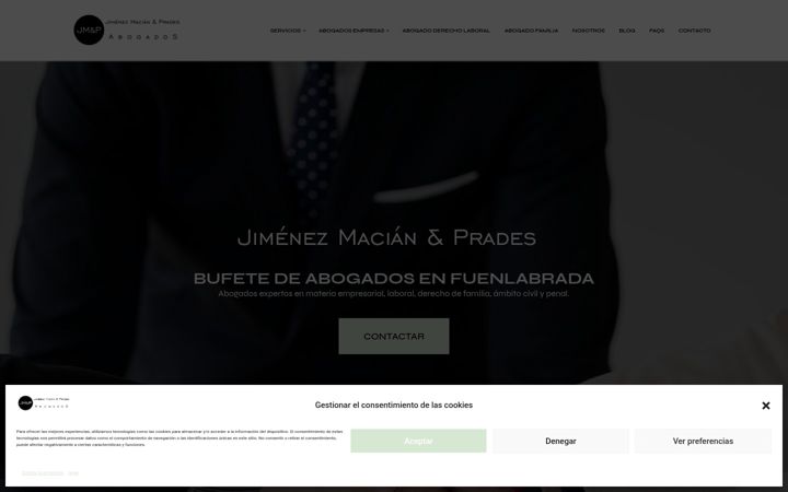 Screenshot of jmpabogados.com