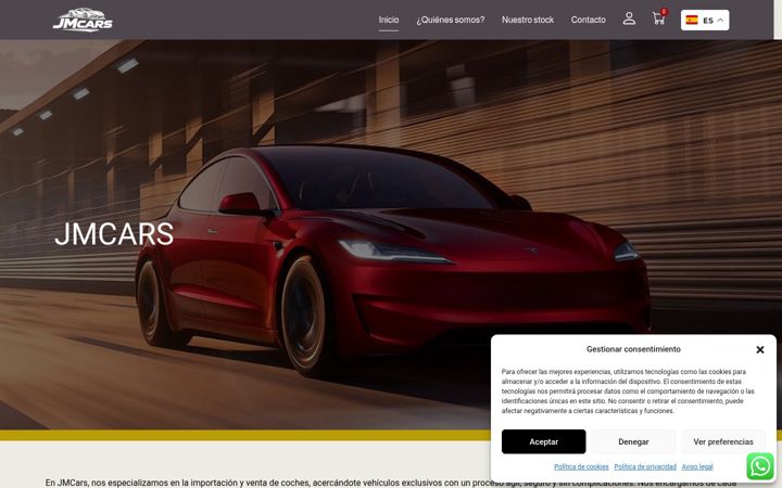 Screenshot of jmpcars.es