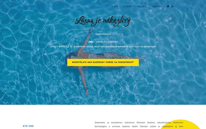 Screenshot του jmpools.sk