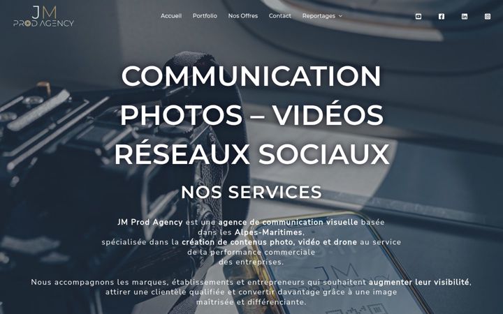 Screenshot of jmprodagency.com