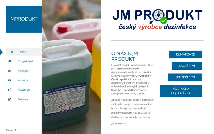 Screenshot of jmprodukt.cz