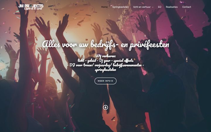 Screenshot of jmprojects-party.be