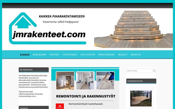 Screenshot of jmrakenteet.com