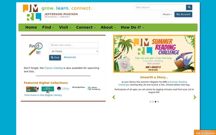 Screenshot of jmrl.org