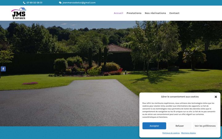 Screenshot of jms-travaux.fr