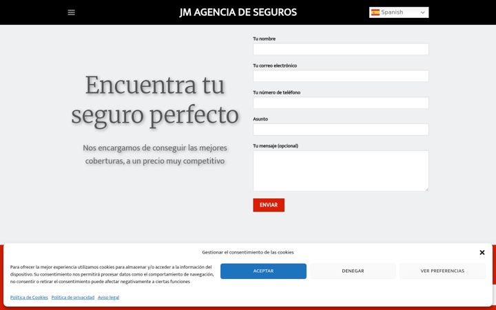 Screenshot of jmsegurosbarakaldo.com