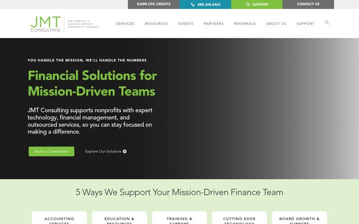 Screenshot of jmtconsulting.com
