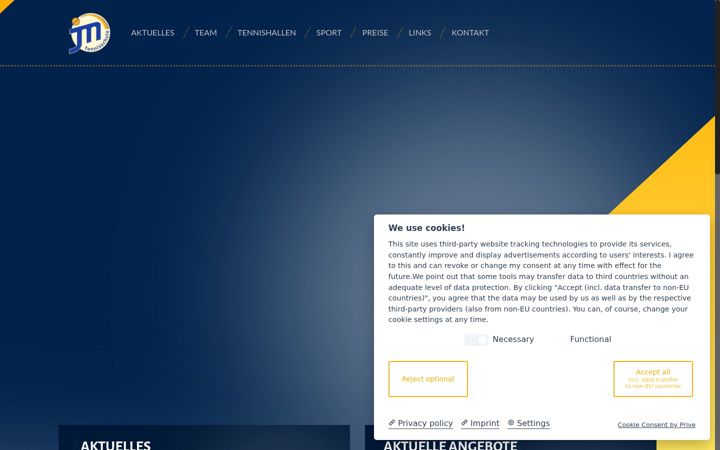 Screenshot of jmtennis.de