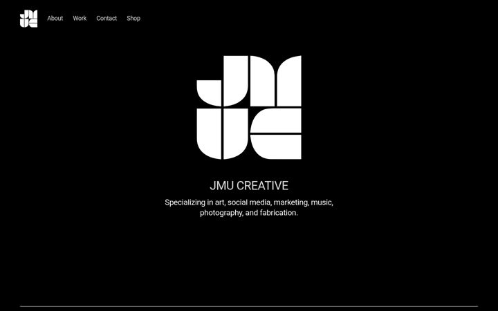 Screenshot of jmucreative.com